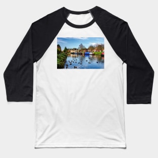 Hungerford Wharf and Ducks Baseball T-Shirt